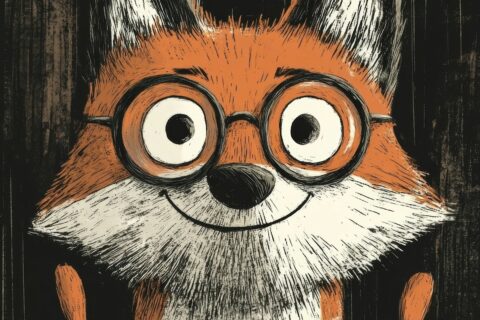 Cheerful Anthropomorphic Fox