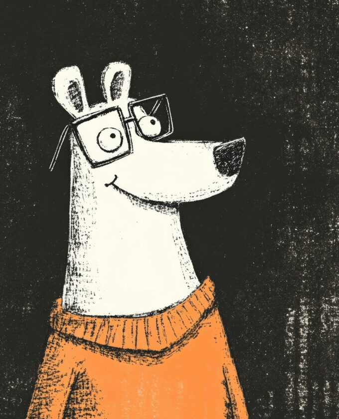 Stylized Dog Illustration Stylized Dog Illustration