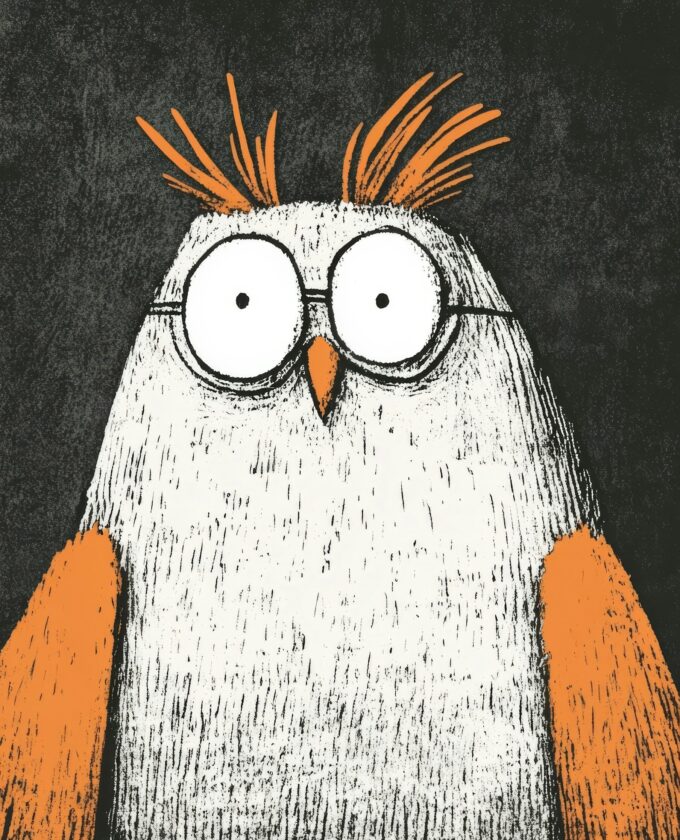 Whimsical Owl Illustration Whimsical Owl Illustration